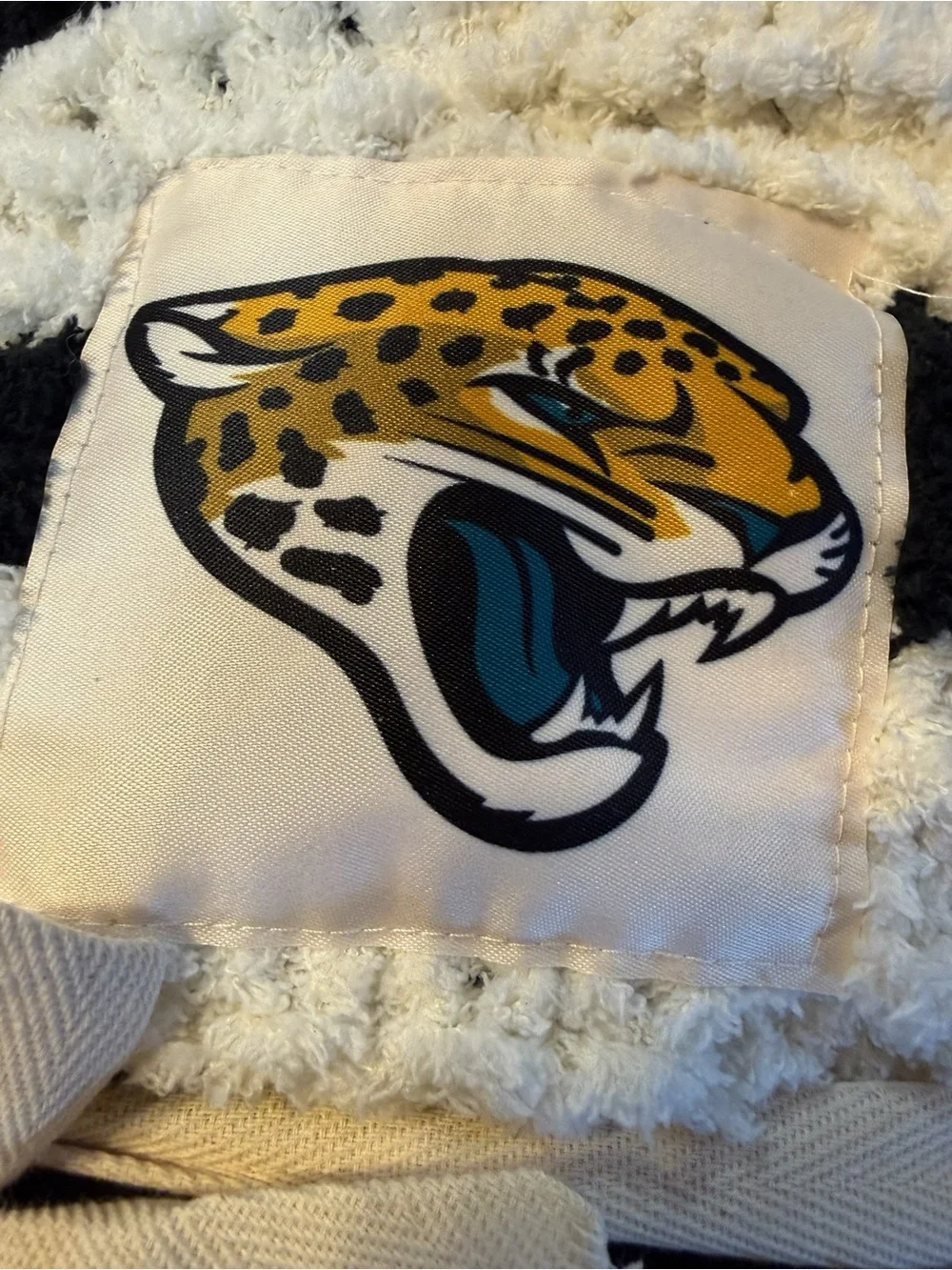 Logo Brands NFL Jacksonville Jaguars Cable Knit Throw Blanket (Size 50
